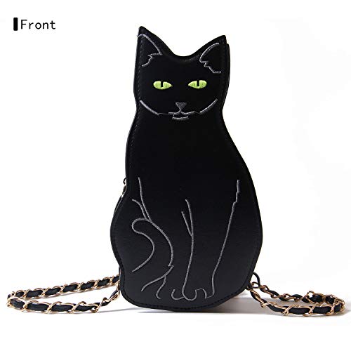 Womens Black Cat Purse Crossbody Bags Girls Bat Wing Spider Web Shoulder Bags Flamingo Animal Purse Chic Clutch Bags2