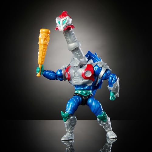 Masters of the Universe Origins Turtles of Grayskull Mekaneck Reptile Wars Posable Action Figure, Teenage Mutant Ninja & Motu Crossover Hero Toy - Thumbnail 4