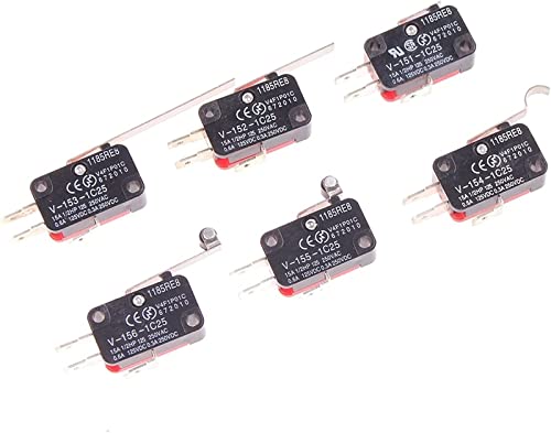 Micro-interrupteur SPDT V-153-1C25 avec actionneur à levier momentané 1NO 1NC