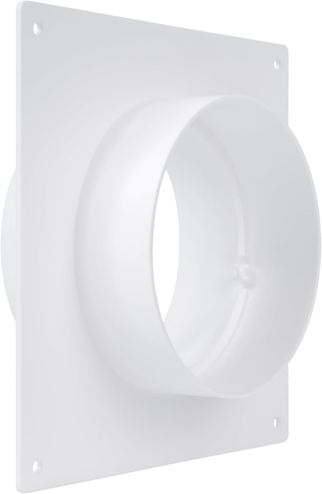 – 4" Inch Duct Connector Flange - Plastic Straight Pipe Flange for Heating Cooling - Inlet Outlet Ventilation System - Ducting Coupling Wall Plate - Assembly Joint Set (100mm)