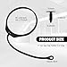 Gas Cap Tether with Eyelets,Secure Retention Fuel Tank Cap Rope Compatible with Audi A1 A3 & VW Beetle,Durable Fuel Caps Retaining Strap Car Accessories OEM#180201556 & 1J0201550