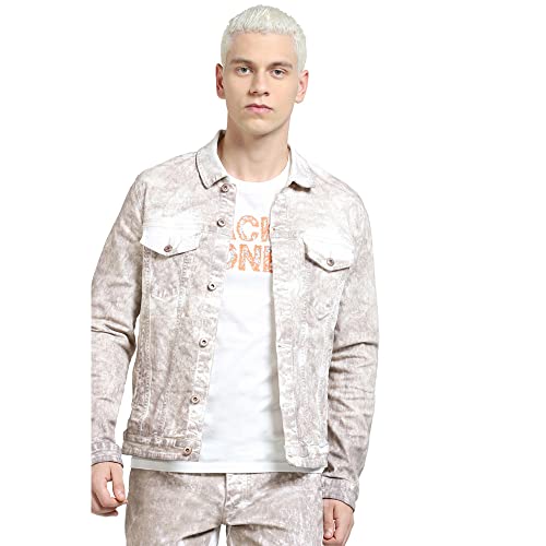 Image of JACK & JONES Men's Cotton Standard Length A-Line Coat