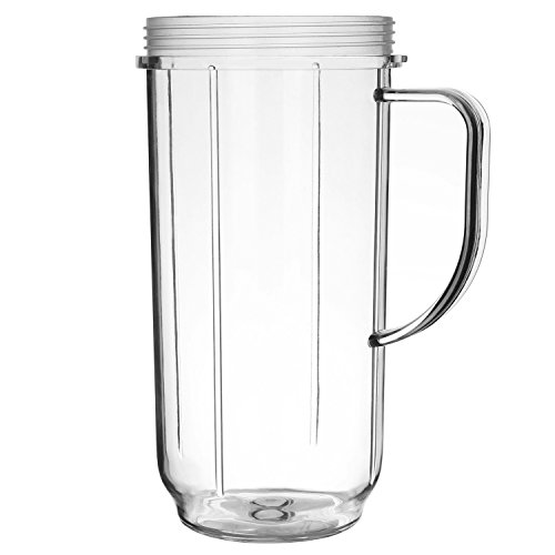 Yesurprise Tall 22oz Replacement Part Cup Mug with handle for 250w Magic Bullet Blender Juicer Mixer