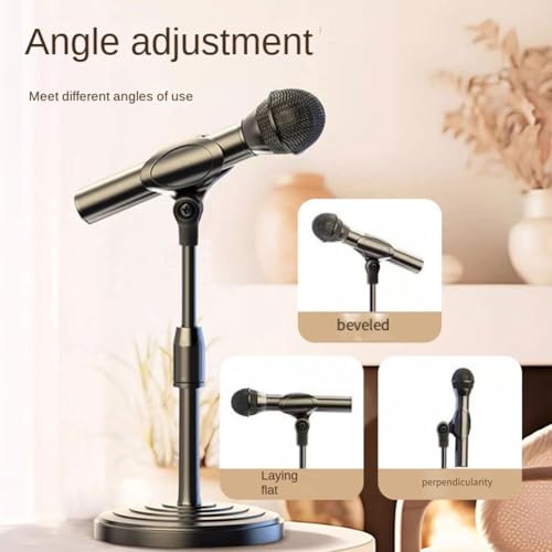 Support de microphone de table rétractable avec pince et socle disque pour streaming (Ensemble de 5) - 3