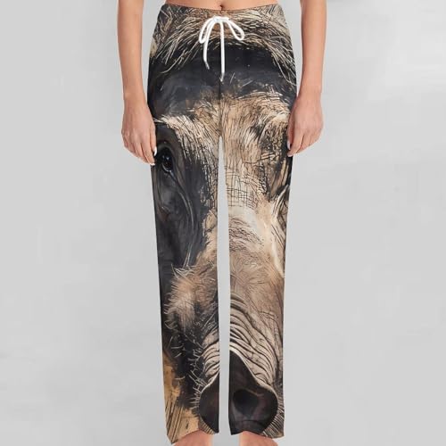 Warthog Womens Mens Pajama Pants Lounge Sleep PJ Bottoms with Pockets4