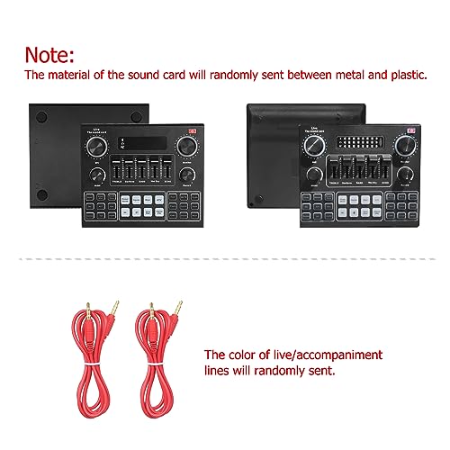AudioMixer with Sound Effects V9 Live Sound Card Live Streaming Device Compatible with Phones, Computers and Tablets