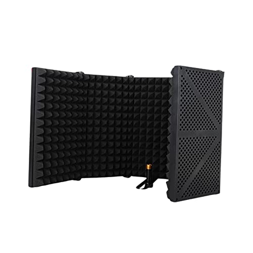 UGPLM Mic Isolation Estúdio Gravação Profissional Filtro Gravação Vocal 5 Painel Acústico Estúdio Mi