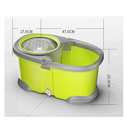 Vadrouille en microfibre et seau en acier inoxydable pour sol - 3