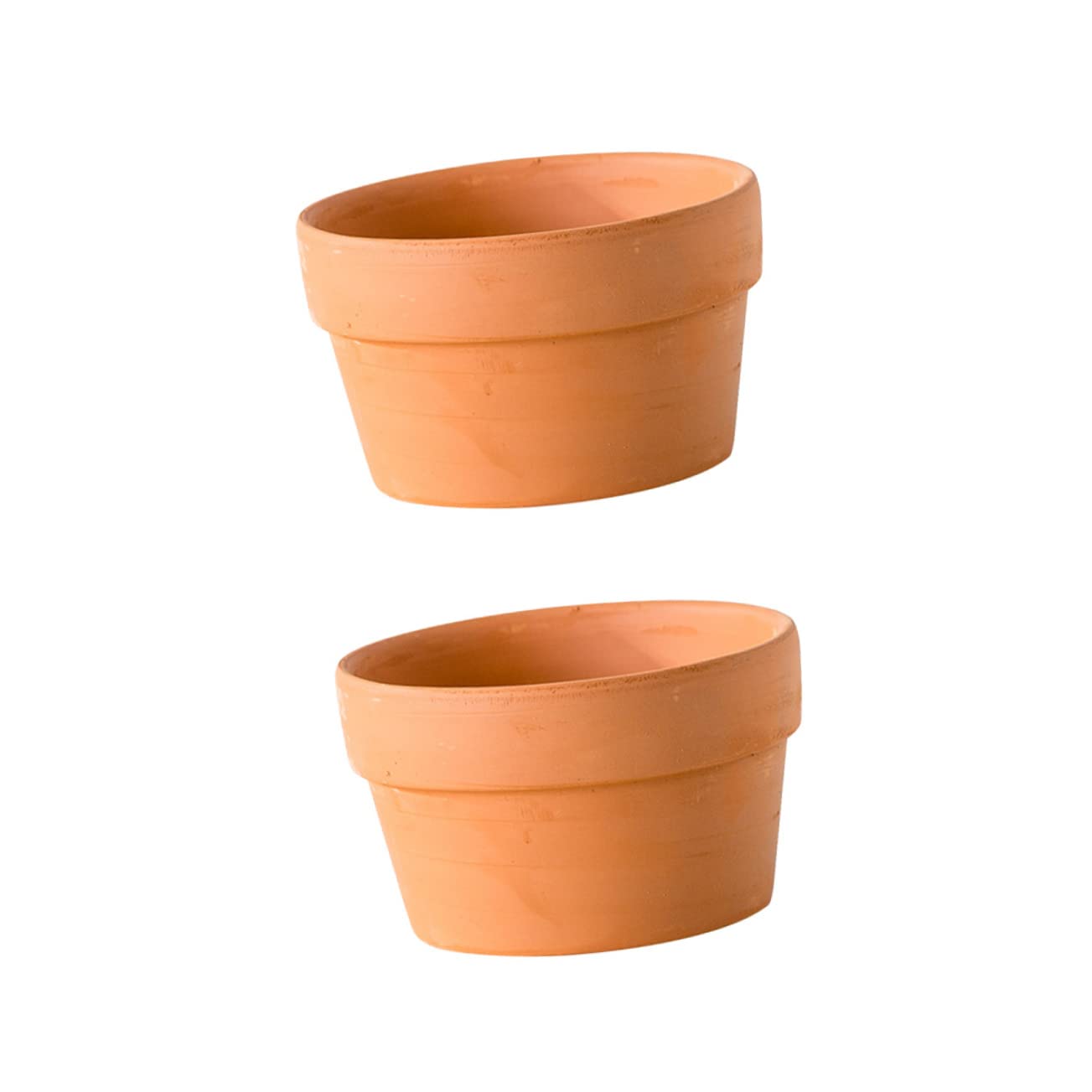 IMIKEYA Pot De Fleurs en Terre Cuite Rouge pour Plantes Succulentes Et Pothos Pot en Argile Naturelle avec Drainage pour Jardin Intérieur Et Extérieur 6.7 Pouces