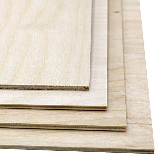 3mm 1/8" x 12" x 12" B/BB Baltic Birch Plywood Squares (36pcs) - Perfect for Arts & Crafts, School & DIY Projects, Drawing, Painting, Wood Engraving, Burning & Laser Projects - Cherokee Wood Products