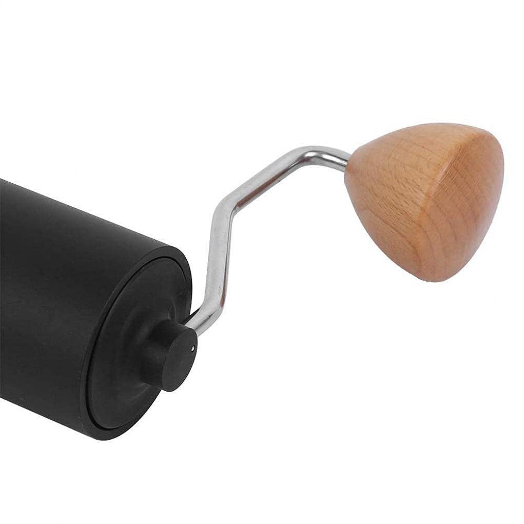 Handkurbelmühle Manuelle Kaffeemühle, Edelstahl Gratmühle Mit Einstellbarer Holzmaserung Haushaltsbedarf Für Ihr Zuhause, Büro Oder Reise