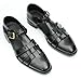 Santimon Mens Sandals Leather Dress Casual Shoes - Stylish Fashion Summer Fisherman Sandals with Adjustable Buckle & Breathable for Business Black 8 US