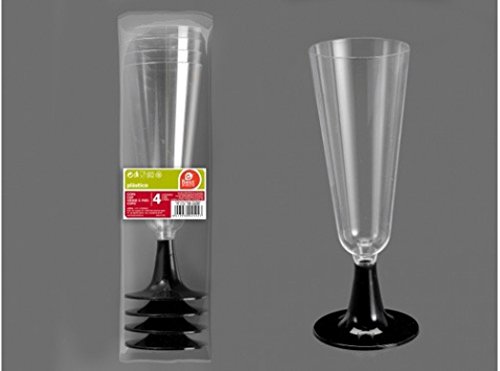 Best products - Copa cava pie negro 150ml., 4uds.