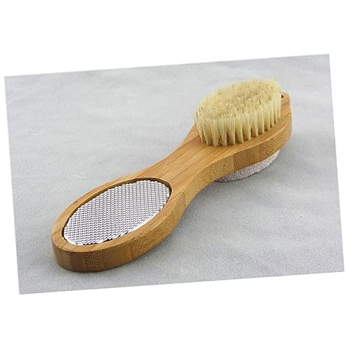 BELLIFFY Natural Material Foot Care Foot Rub Medium Hair Brush Soften Skin Stimulate Blood Circulation Foot Exfoliating