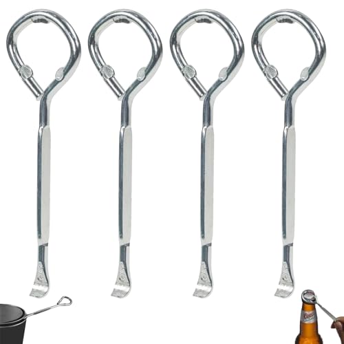 4 PCS Paint Tin Opener Tool, Steel Can Opener, Paint Can Opener and Bottle Opener Tool Multi Purpose Beer Jar Tin Manual Opening Tool