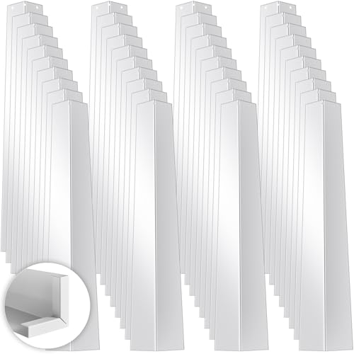 Therwen GFA-THERWEN-2345 40 Pcs 1.18 Inches X 1.77 Inches X 11.5 Inches Aluminum Siding Corners With 60 Pcs 0.79'' Nails Included Siding Building Material Tools cover