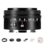7artisans Autofokus 40 mm F2.5 Vollformatobjektiv, Unterstützt Automatik/Manuell, kompatibel mit Sony FX A1, A9, A7M, A7R, A7S, A7C, ZVE-Serie, FX3, A9II, A7M2, A7S2