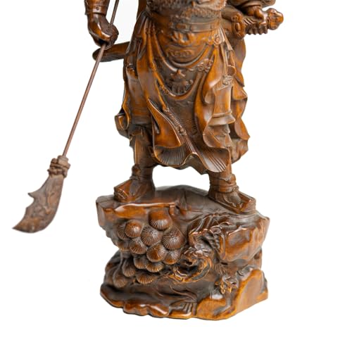 Statue de Bouddha en bois anti-stress décoration bureau et salon