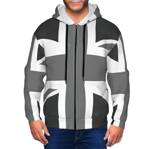 Sweat à capuche homme zippé chaud et isolant avec cordon de serrage ajustable