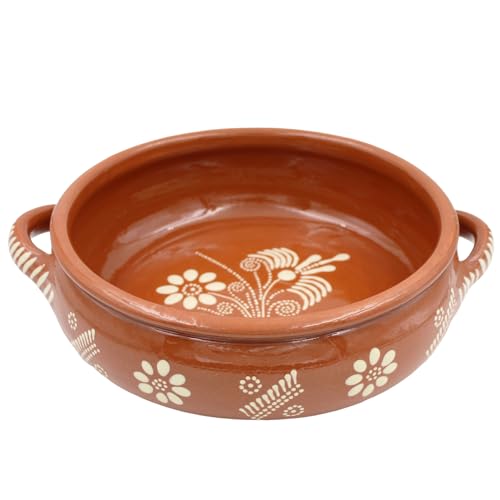 Ceramica Edgar Picas Traditional Portuguese Hand-painted Vintage Clay Terracotta Cooking Pot Cazuela (N.2 7