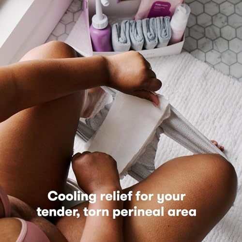 Frida Mom Witch Hazel Perineal Cooling Pad Full-Length Pad Liners + Frida Mom 2-in-1 Postpartum Pads, Ice Maxi Pads| Postpartum Essentials - image 3
