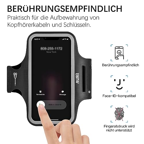 EOTW Sport Armband Handy Universal - Handytasche Joggen Armtasche Kompatibel mit iPhone 17/16/15/14/13 Pro Max Galaxy S25 Edge/S25+/S24+/S23+ FE Handyhalterung Joggen für Running Zubehör(6,2'~6,7')