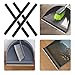 Ciieeo 4pcs Dustpan Rubber Edge Replacement Strips 28cm Universal Soft Rubber Seal Strips for Dustpan Edge Black Weather Stripping for Household Cleaning Tools
