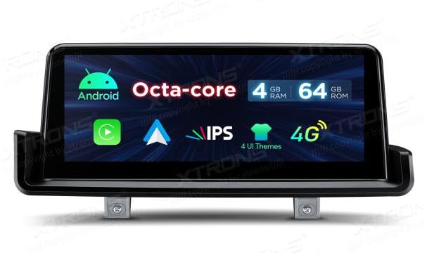 XTRONS QDB1090UNL AUTORADIO GPS do BMW E90 E91 E92 E93 Android 14 WIFI 4G Carplay 10,25"