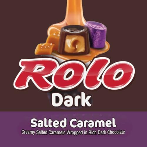 ROLO Dark Salted Caramel in Rich Dark Chocolate Candy, Purple Foil - Bulk Pack - Image 2