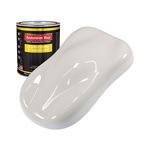 Restoration Shop - Oxford White Acrylic Enamel Auto Paint - Quart Paint Color Only - Professional Single Stage High Gloss Automotive, Car, Truck, Equipment Coating, 2.8 VOC