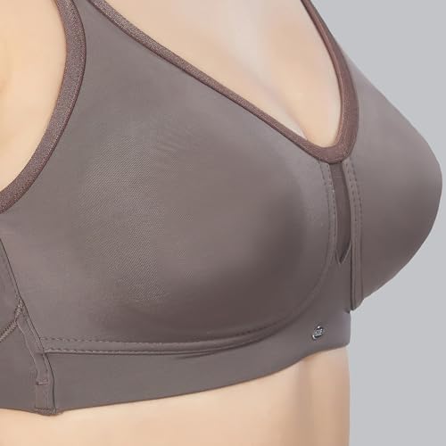 Image of SOIE Women Solid Full Coverage Polyamide Spandex Minimiser Non Padded Non Wired Bra Combo Pack of 2