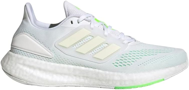 Adidas Men's Pureboost 22 FTWR White/Cloud White/Beam Green 11.5 Adult