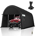 COBIZI Carport Canopy 12x20 Heavy Duty Portable Garage with Removable Doors & Vents, Galvanized Frame(Outperforms Metal) Car Port Canopy Tent with All-Season Tarp for Outdoor Storage Shed Car