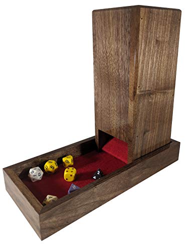 Souza Custom Woodworking Dice Tower And Tray - Solid Walnut - Handcrafted In Tennessee #TOP2