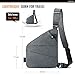 WANDER PLUS Anti Theft Crossbody Bag, Shoulder Bag Anti-theft Design for Travel, Sport, Work, Grey