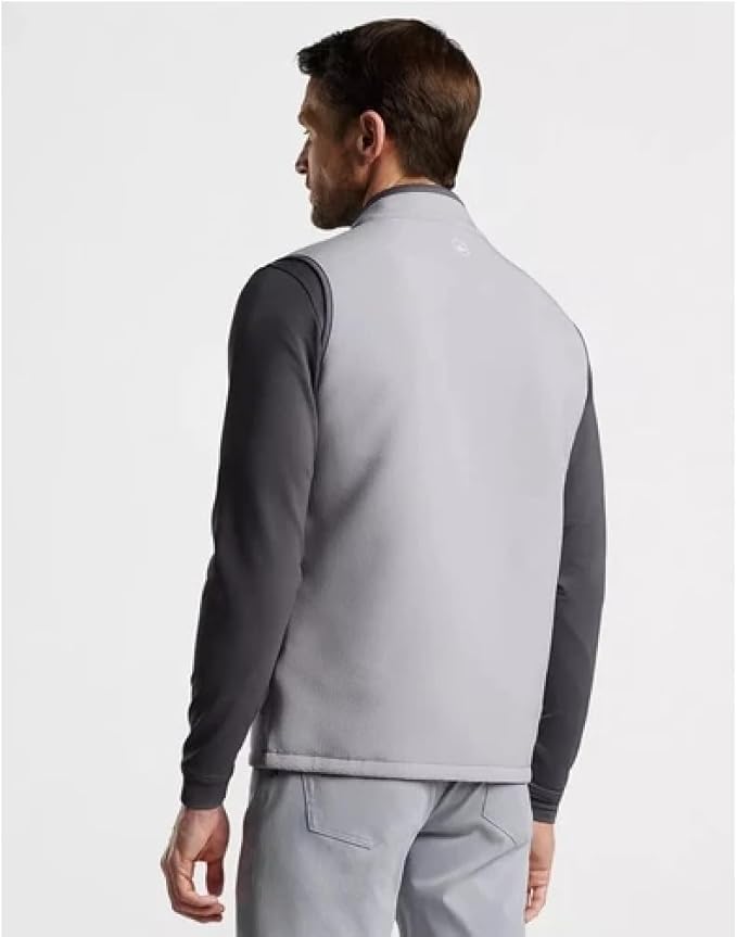 PETER MILLAR Men's Crown Sport Squall Block Vest In Gale Grey, Size Extra Large4