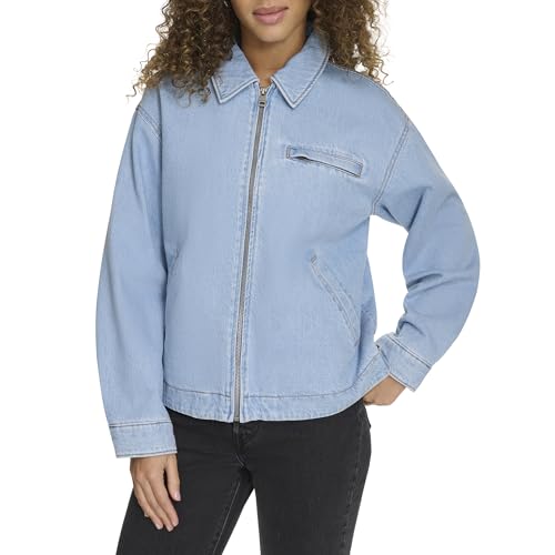 Image of Levi's Women's Zip Up Utility Jacket with Collar