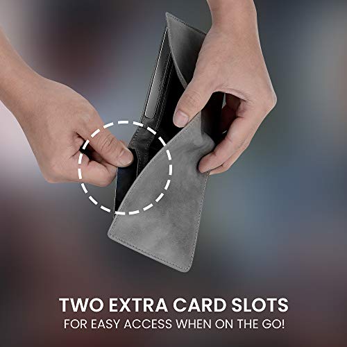 Fadiant I Slim Wallet For Men -Thin Bifold Genuine Leather Rfid Blocking Minimalist Stylish Front Pocket Mens Wallets (Slate Gray-Id) #TOP3