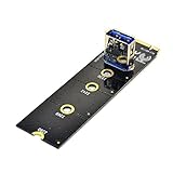Tekit NGFF M.2 to USB 3.0 PCI-E Riser Card M2 Slot Extender Adapter for BTC/ETH Mining,NGFF M.2 to PCI-E X16 Slot Transfer Card Mining Pcie Riser Card VGA Extension Cable (5PCS)