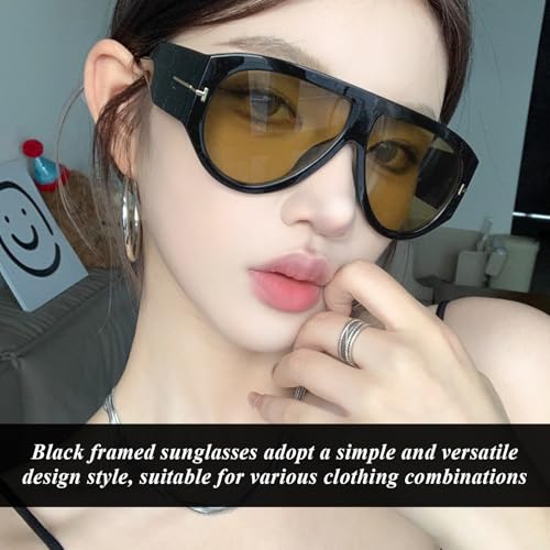 TVSVKWE 2 Pieces of Fashionable Sunglasses, Simple and Retro Sunglasses, Trendy and Personalized Glasses, Universal for Men and Women, Clothing Matching Decoration - Image 4