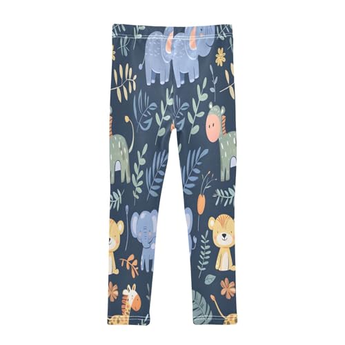 Toddler Girls Leggings Printed Yoga Pants Leggings Animals Giraffe Elephant for Kids2