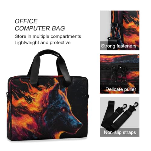 Bolsa de hombro compacta para portátil con bolsillo de accesorios 6