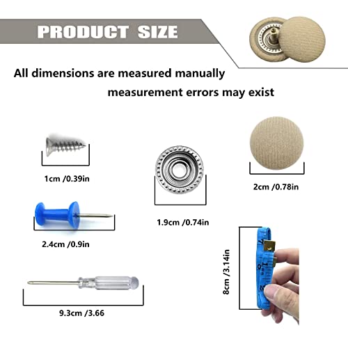60Pcs Car Roof Headliner Repair Kit, Auto Roof Snap Rivets Retainer For Interior Ceiling Cloth Fixing Repair Buckle With Installation Tool (Beige Flannelette) #TOP1
