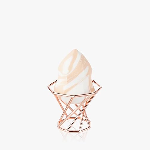 DEAR DAHLIA Makeup Marble Multi Blender & Stand Set - High-Density, Latex-Free Sponge for Flawless Blending. Versatile Beauty Blender with Dual-Sided Stand