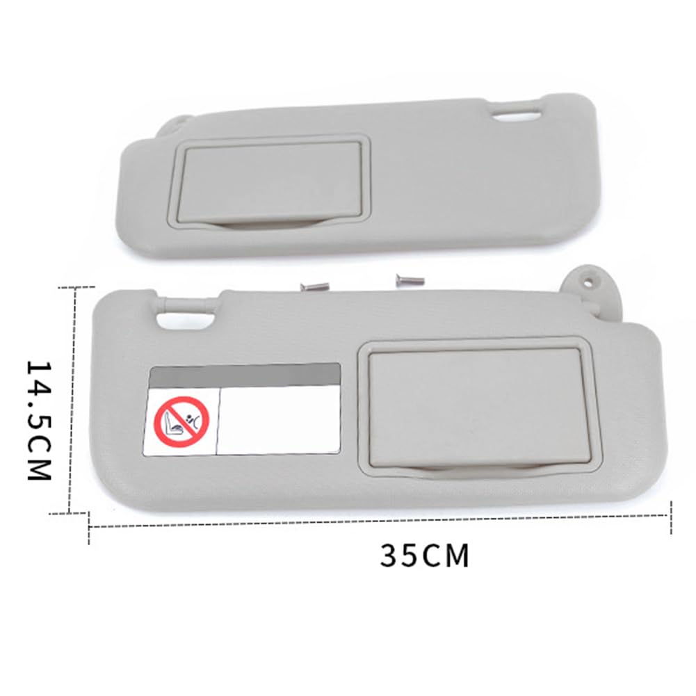 Pare Soleil conducteur, Pare-Soleil de Rechange côté Gauche en PVC avec Vision et sécurité améliorées, Compatible avec Voiture (2014-2019)
