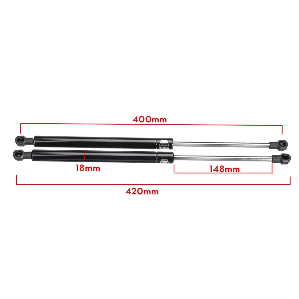 40cm 400mm 2X Universel 300N Coffre Arrière Hayon Botte Amortisseur De Levage Ressorts à Gaz Hayon