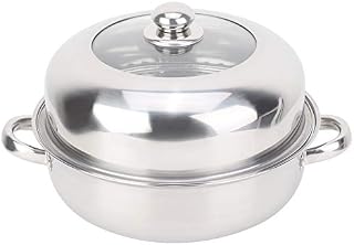 Nikou Steamer Cooking Pan Steam Pot Veg Basket, Stainless Steel Stack And Steam Pot Set For Cookware Household Cooking, 28cm