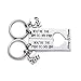 LParkin The Office Keychain You are The Pam to My Jim Keychain Set The Office TV Show Inspired Boyfriend Girlfriend Couples Gift His and Hers Anniversary (You are The Pam to My Jim Keychain Set)