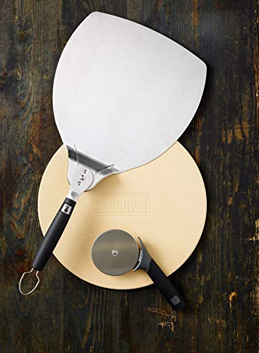 Pala para pizza Weber de acero inoxidable con mango plegable negro y plateado 6691 3