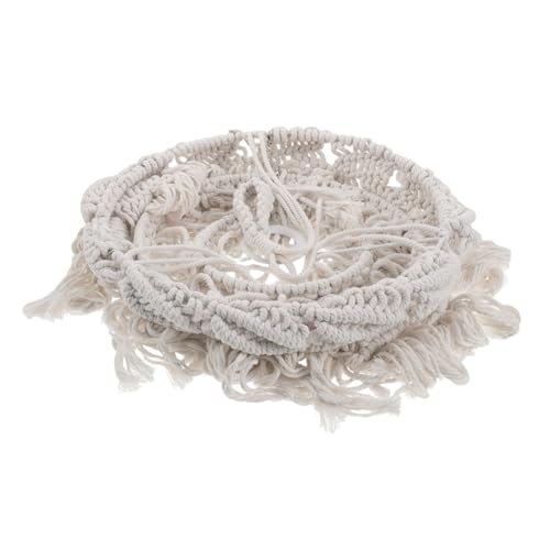 Pantalla de Lámpara Colgante artesanal de macramé para iluminación decorativa